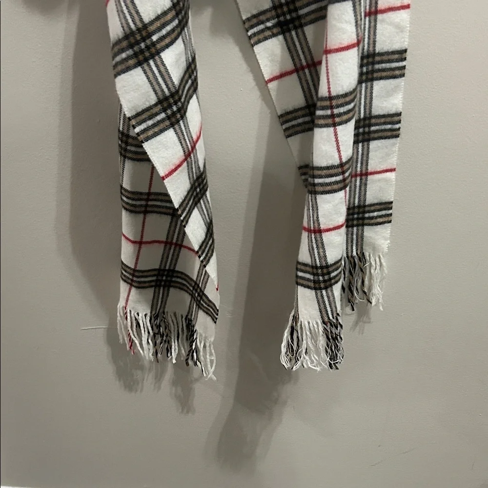 Plaid Fringe Men's Scarf
